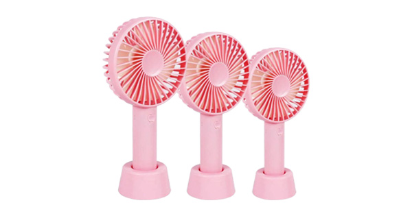 Handy Rechargeable Mini Fan (Pink)